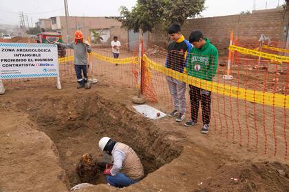 Ampliaban la red subterránea de gas en la capital de Perú y se toparon con una momia preincaica