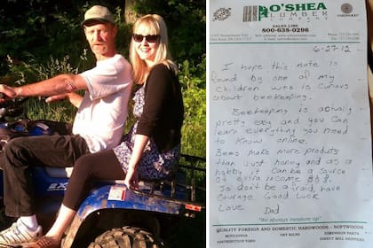 Amy encontró una carta que dejó su padre 10 años después de su muerte.