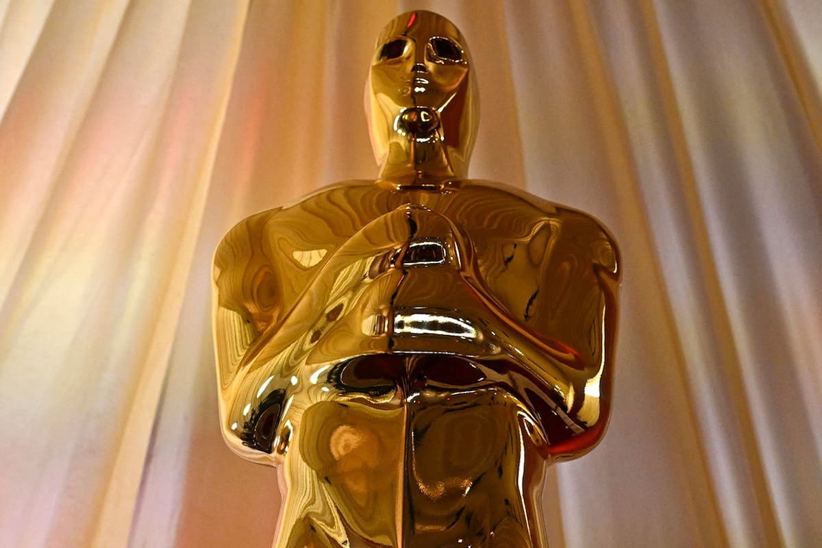 An Oscar statue is seen on the red carpet during the 97th Annual Academy Awards at the Dolby Theatre in Hollywood, California on March 2, 2025. (Photo by Robyn Beck / AFP)