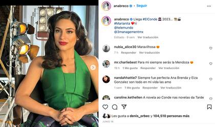 Ana Brenda anunció su participación el El conde: corazón y venganza