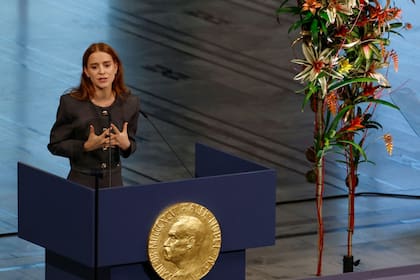 Ana Corina Sosa habla tras recibir el Nobel en nombre de su madre
