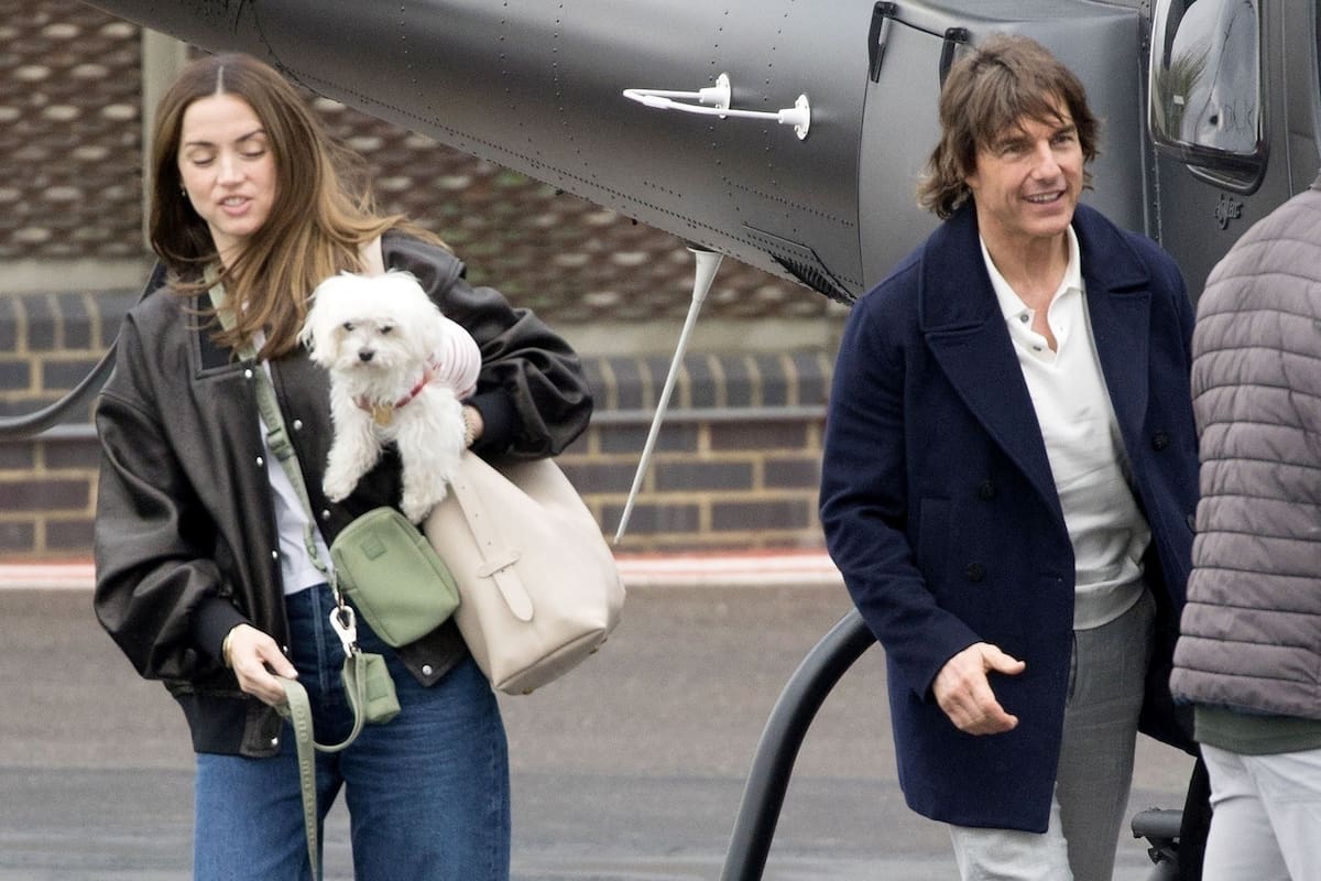 Ana de Armas y Tom Cruise fueron fotografiados en Londres, antes de emprender un viaje en helicóptero juntos