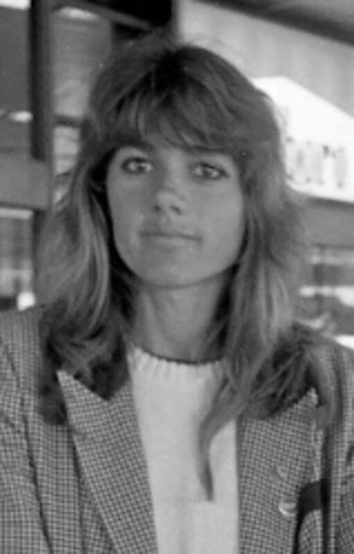 Ana María Comaschi, de regreso en Ezeiza, mientras se disputaban los Juegos Olímpicos de Barcelona