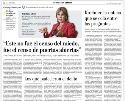 Ana María Edwin, directora del Indec en 2010