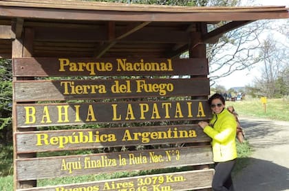 Ana María, en sus días fueguinos.