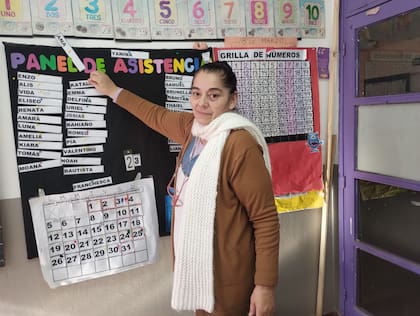 Ana Vázquez, durante su tiempo como docente