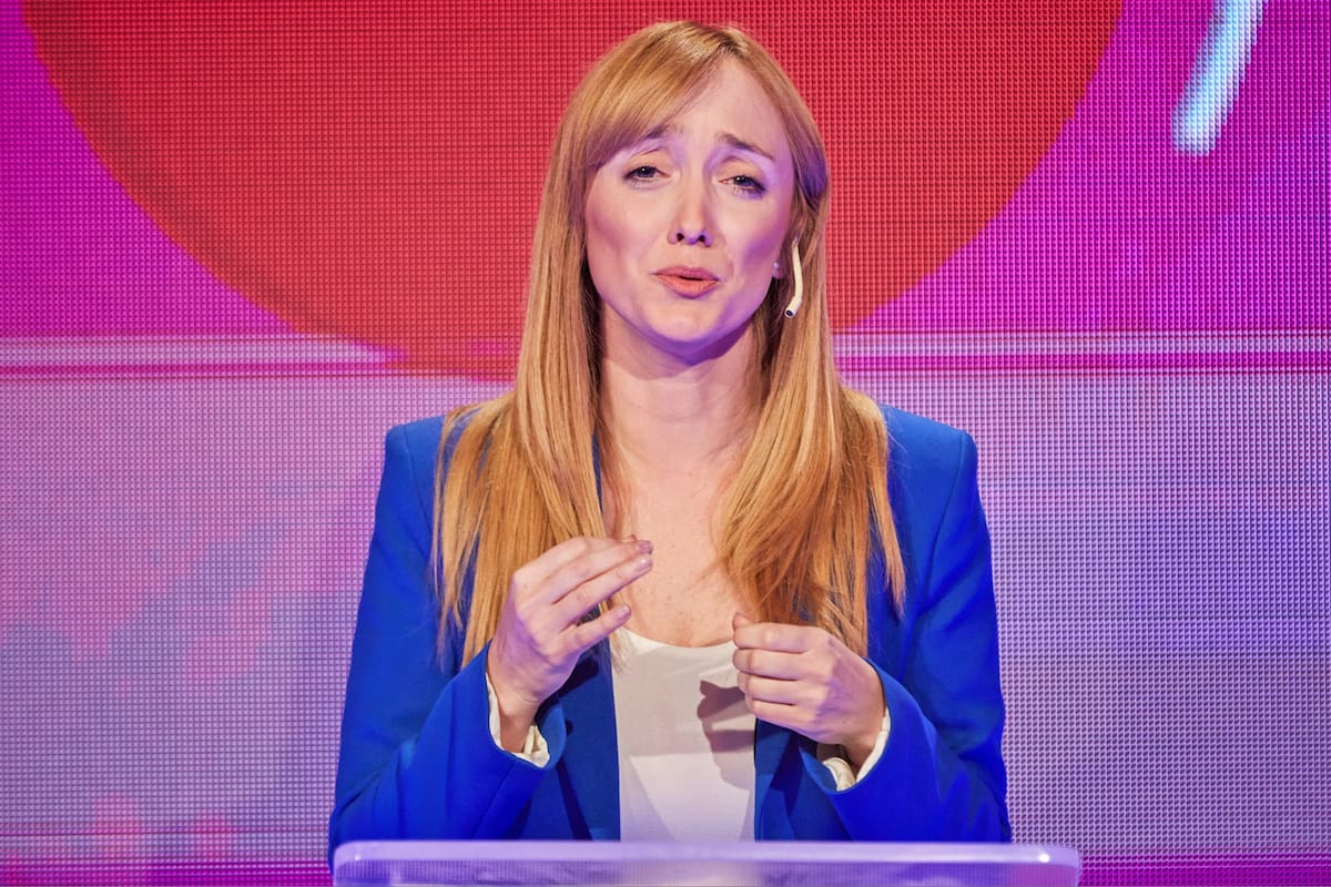 Anabel Fernández Sagasti durante el debate