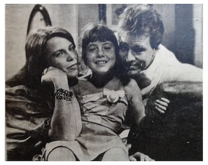 Analía Castro junto a Leonor Manso y Mario Pasik en La fiesta (1987) (Foto: Analía Castro)