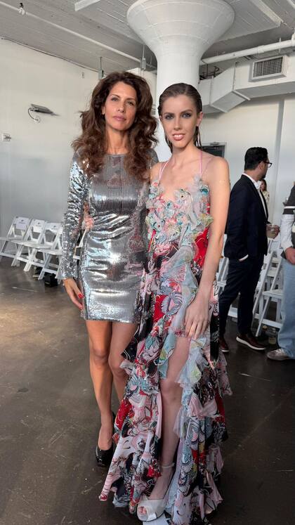Analía Maiorana y su hija modelo, Malena Terra