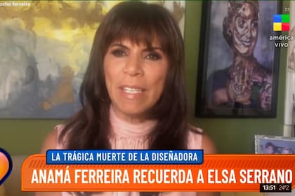 Anamá Ferreira recuerda a Elsa Serrano en Intrusos