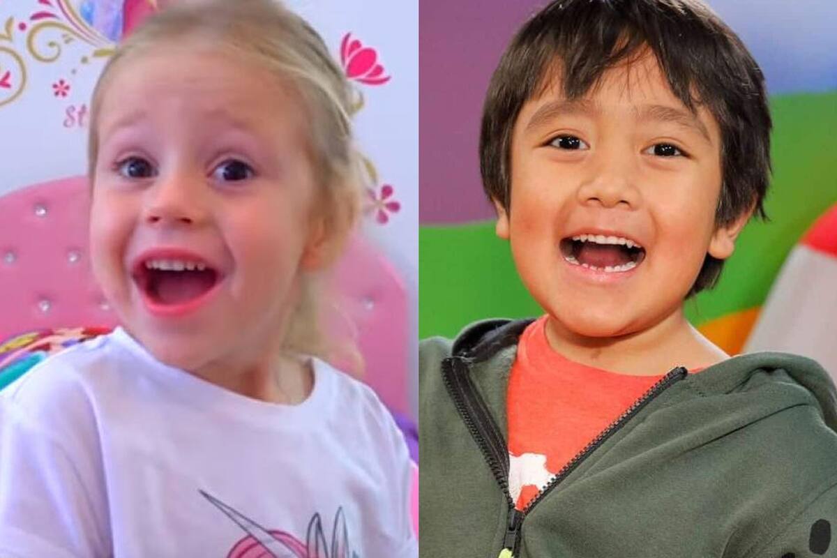 Anastasia Radzinskaya y Ryan Kaji, dos de los 3 youtubers mejor pagos de 2019