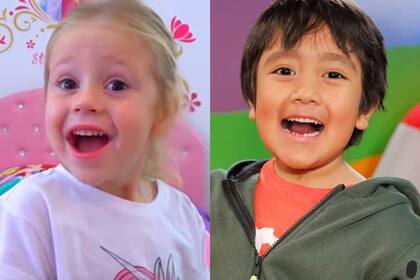 Anastasia Radzinskaya y Ryan Kaji, dos de los 3 youtubers mejor pagos de 2019