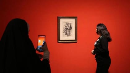 "Anciano con la cabeza entre las manos" ("A las puertas de la eternidad"), de Van Gogh