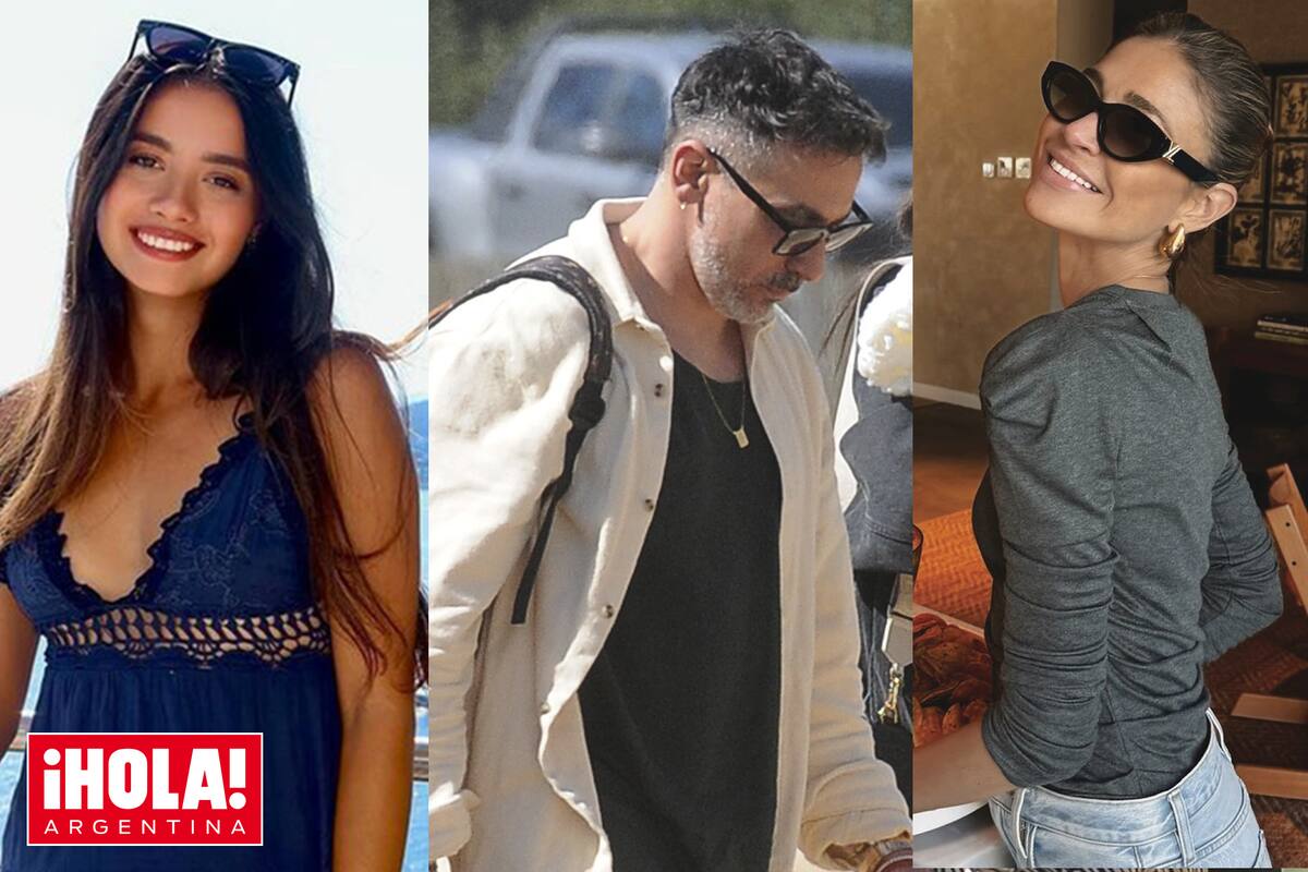Andanin Vilas, Ezequiel "Pocho" Lavezzi y Carla Pereyra.