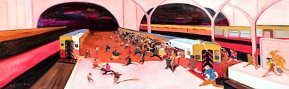 Anden, Oleo, 60x180 cm, 2014-16