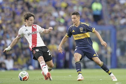 Ander Herrera, en su único partido ante River: fue victoria 2 a 0, por el Clausura 2025.