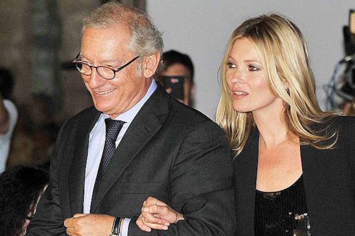 Andic junto a la modelo Kate Moss, quien fue rostro de Mango