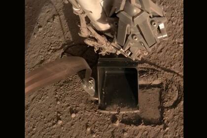 "¡Buenas noticias de #Marte! ¡Confirmado! ? Después de 3 cm de progreso, aparece el @DLR_de "Topo" en @NASAInSight", dice el posteo en Twitter