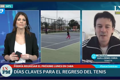 "Está todo dado para que arranque el tenis, ojalá sea así y que no haya cambios de último momento", sostuvo el extenista y dirigente de la Asociación Argentina de Tenis a LA NACION PM