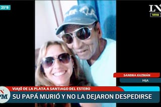 Viajó desde La Plata a Santiago del Estero y no pudo despedir a su padre