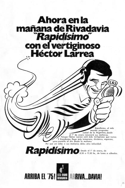 "Estuvo en Radio El Mundo, pasó por Continental, pero fue en Rivadavia cuando su programa Rapidísimo empezó a escucharse como si fuese en cadena, a partir de 1973", escribe Carlos Ulanovsky en la contratapa del libro