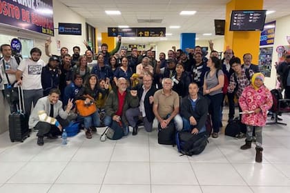 "¡¡La delegación argentina llegó bien a la Paz!!", indicaron desde su cuenta oficial de Twitter