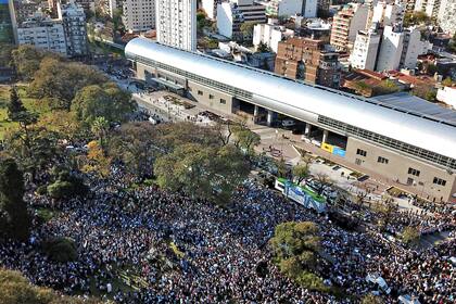 La marcha macrista desde el aire