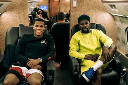 "No se necesita subtítulo #Floyd Mayweather #Elsueño", escribió Devin Haney en su Instagram junto con esta imagen