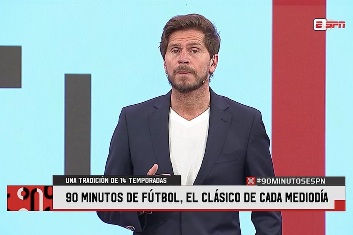 "Pollo" Vignolo, conductor de 90 Minutos de Fútbol