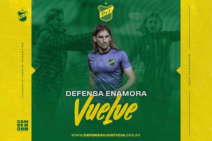 Defensa y Justicia saluda el regreso de Beccacece