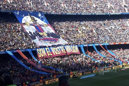 "Somos tu peor pesadilla": la bandera de Barcelona contra Espanyol