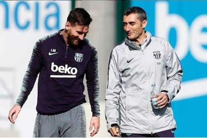 "Te voy a extrañar, míster", el mensaje de Messi para Valverde.