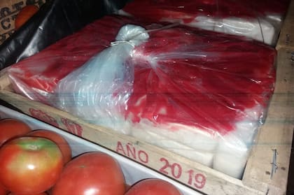 La droga fue descubierta con la colaboración de un perro especialista en la detección de estupefacientes