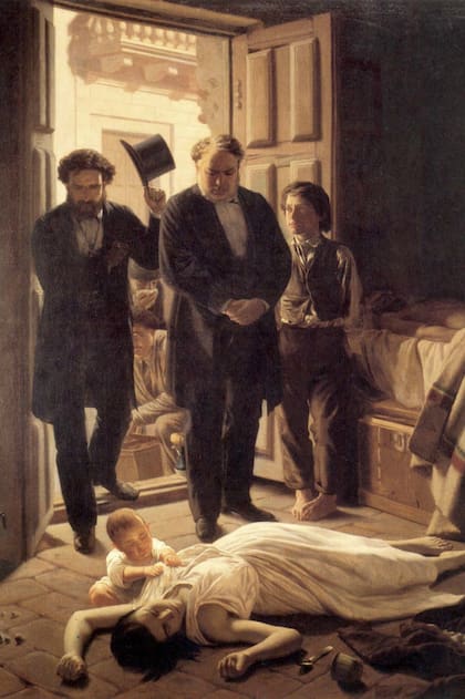 Un episodio de la fiebre amarilla en Buenos Aires del pintor uruguayo Juan Manuel Blanes
