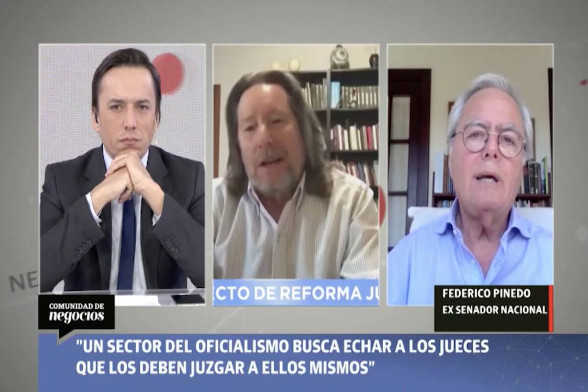 "Un sector del oficialismo busca echar a los jueces que los deben juzgar a ellos mismo", explicó Federico Pinedo