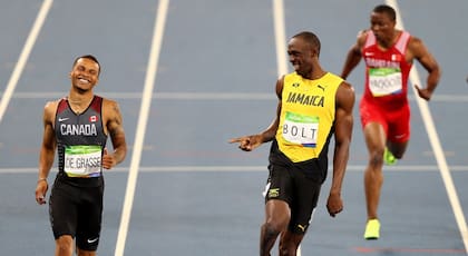 Andre de Grasse es quien posee la personalidad más extrovertida entre los aspirantes al trono de Bolt