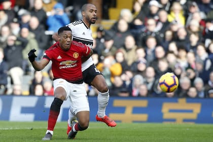 André Martial anota el fin de semana pasado frente a Fulham
