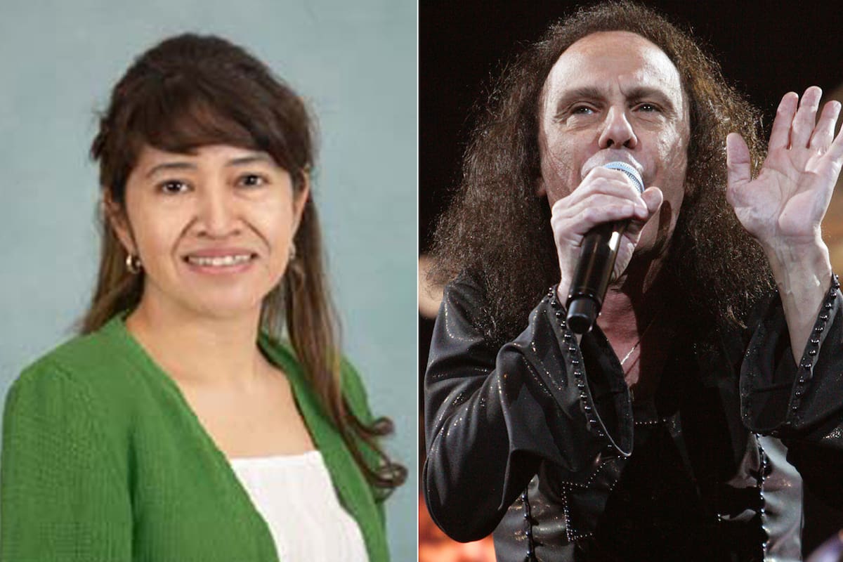 Andrea Charole y Ronnie James Dio