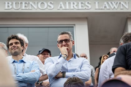 Andrea Gaudenzi estuvo en el BALTC siguiendo la final del Argentina Open, acompañado por el español Pablo Andújar, miembro del board de la ATP
