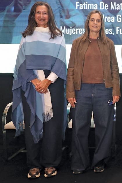Andrea Grobocopatel y Andrea Sarnari, dos de las oradoras del coloquio de Mujeres Rurales