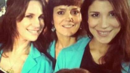 Andrea hizo buenas migas con sus compañeros de elenco