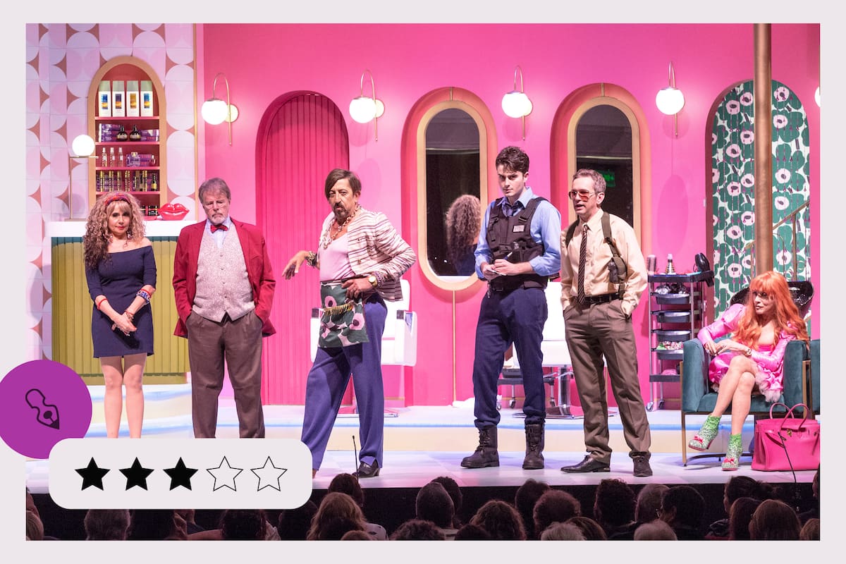 Andrea Politti, Mario Pasik, Alejandro Müller, Galo Hagelström, Diego Reinhold y Linda Peretz, en Tijeras salvajes