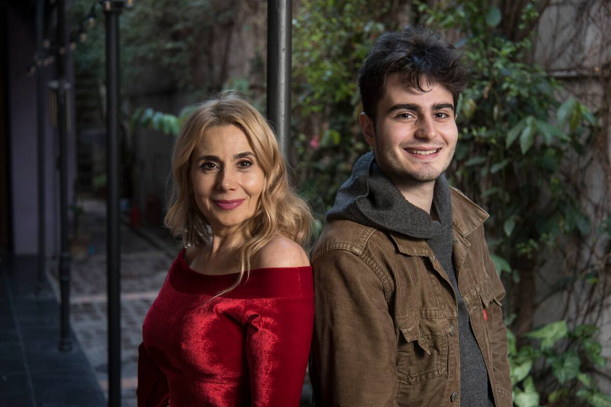 Andrea Politti y su hijo Galo Hagel