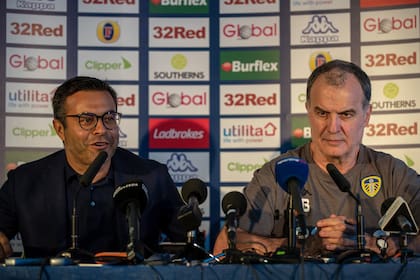 Andrea Radrizzani, presidente del Leeds United, y Marcelo Bielsa, cuando empezó todo, a mediados de 2018