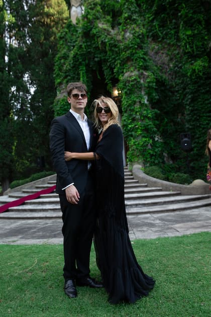 Andrea "Tucu" Martínez y su hijo Lucas Caffarone