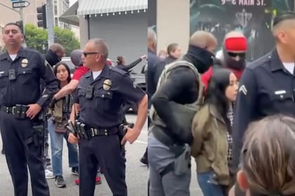 Andrea Velez, ciudadana americana, fue detenida por agentes del ICE tras ser acusada de interferir en un arresto de un migrante