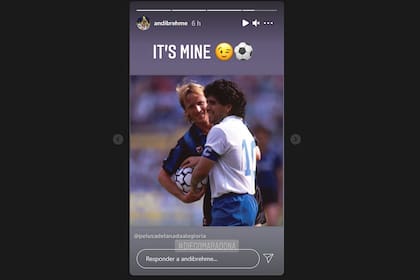 Andreas Brehme recordó a Diego Maradona y sus duelos en el fútbol italiano