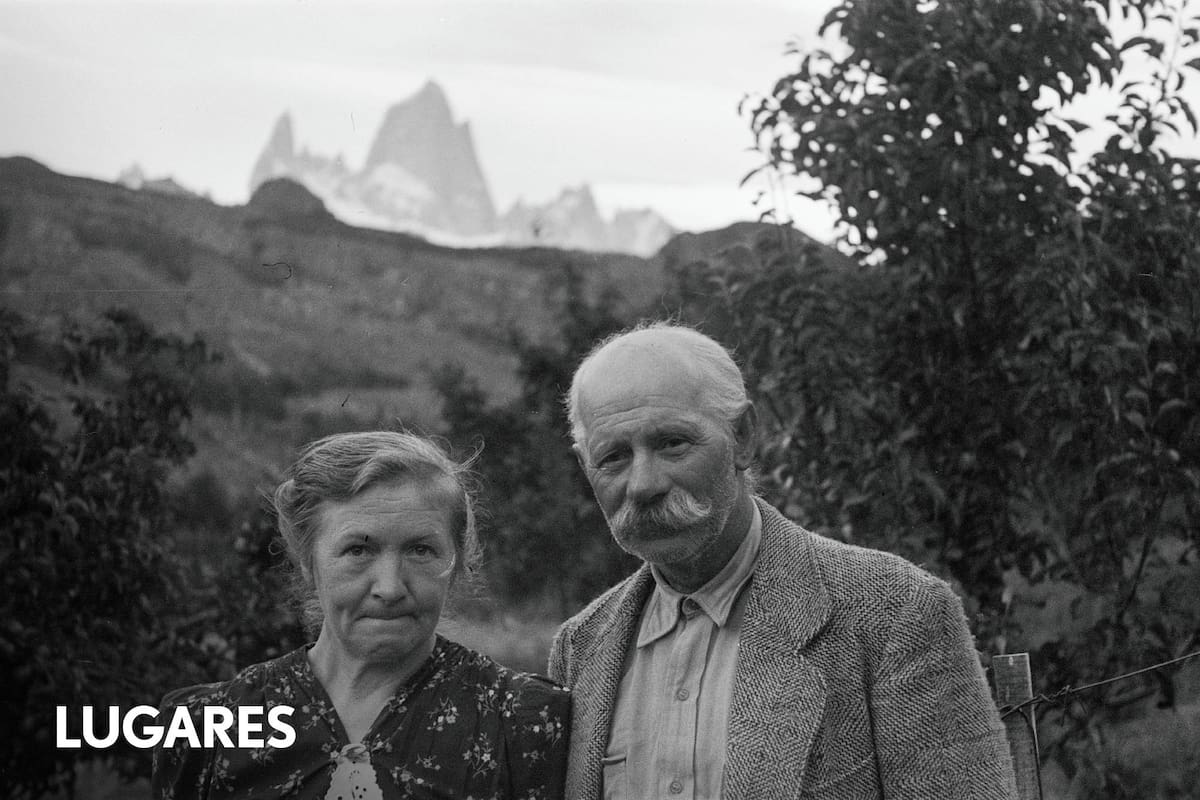 Andreas Madsen y su esposa, Stephanie Tomsen, daneses pioneros de El Chaltén