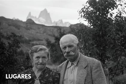 Andreas Madsen y su esposa, Stephanie Tomsen, daneses pioneros de El Chaltén
