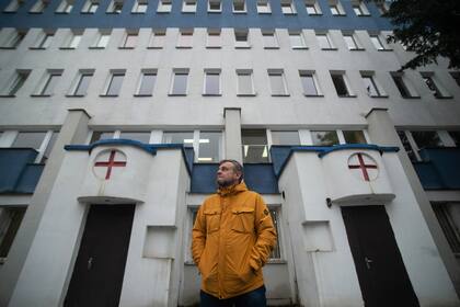 Andrei Vitushka, médico en un hospital en Minsk. “Aquí todos nos unimos frente a una amenaza”